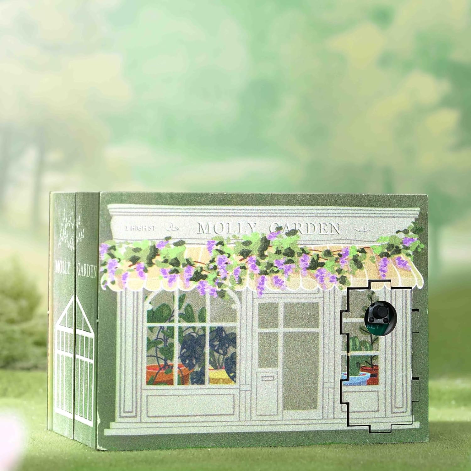 DIY Miniature House Kit, CUTEROOM Mini House Kit for Adult to Build, Wooden Dollhouse Making Kit with Furniture, Christmas Birthday Gifts