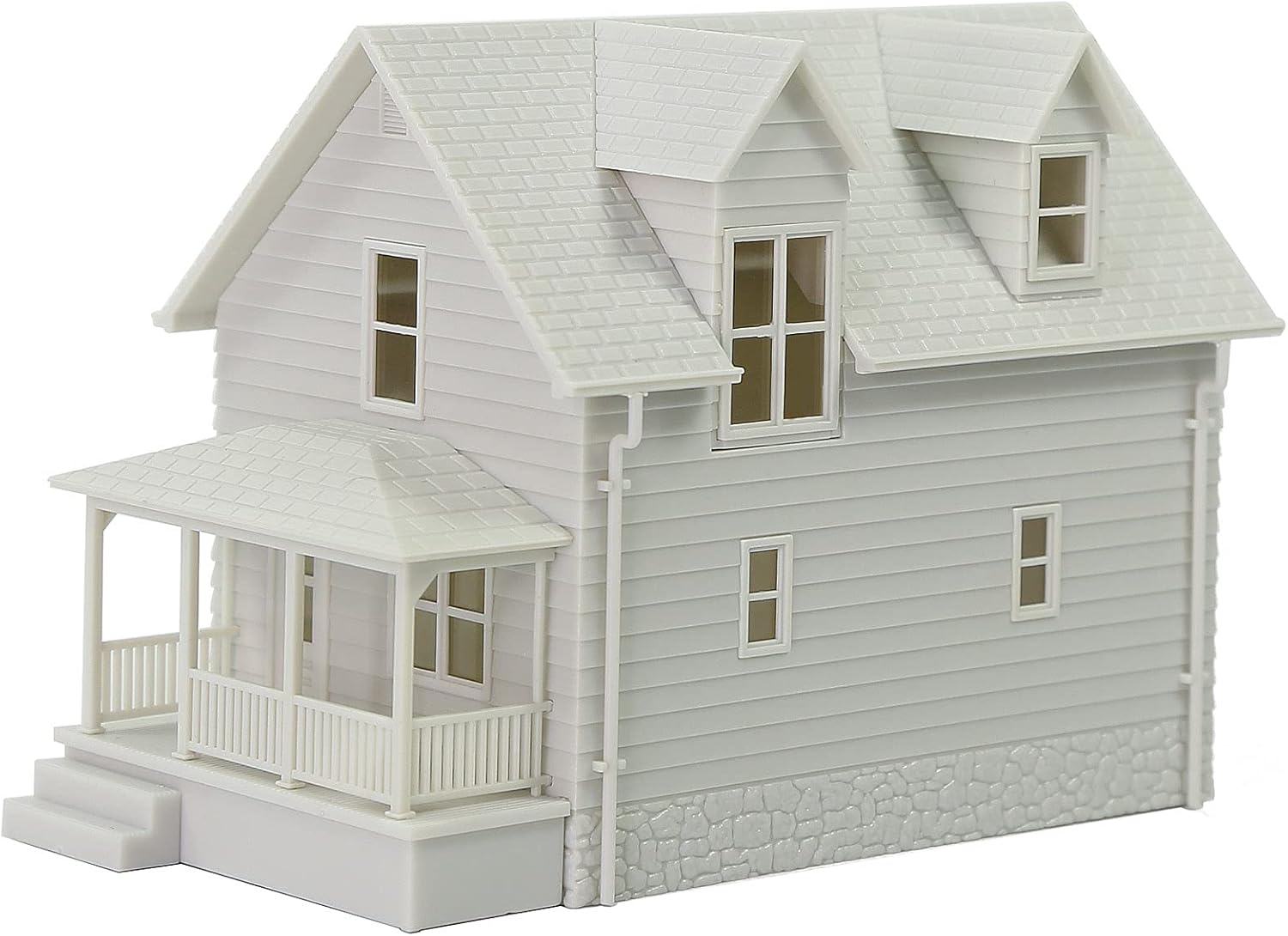 O Scale Model Blank Buildlings Kit Unassembled House for Model Train Layout JZ01JJ (O Scale-1 Unit) DIY Christmas Village Room