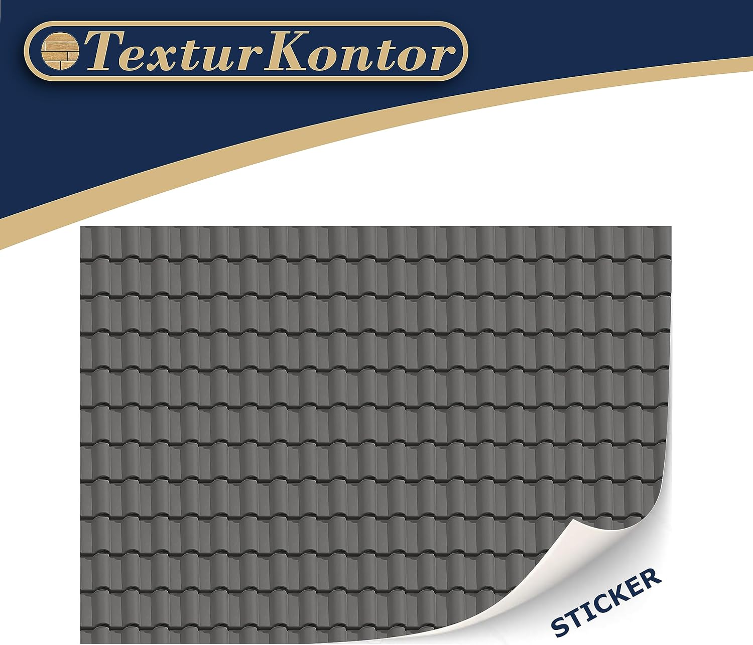 3 Sheets Self-Adhesive Roof Tiles and Shingles for Dollhouses Scale 1:12 (Roof Shingles Slate)