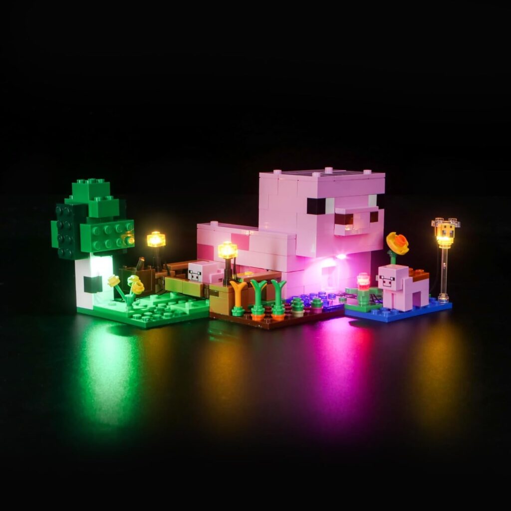 BrickBling LED Light Compatible with Lego The Baby Pig House, Creative Lighting Kit Compatible with Lego 21268-Not Included The Model