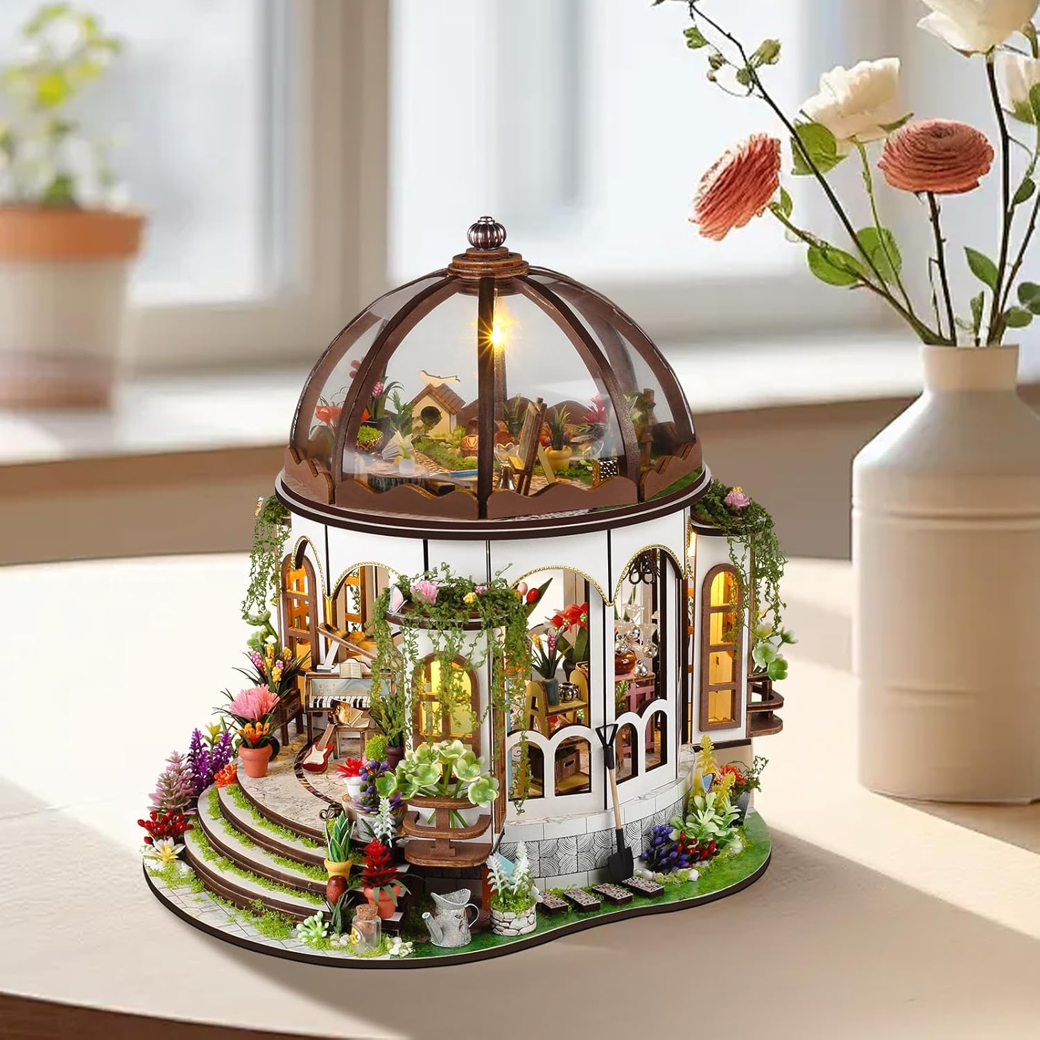 DIY Miniature House Kits, Tiny House Kit, Doll House Kits for Adults to Building, Unique Birthday for Family and Friends, Twilight Book City