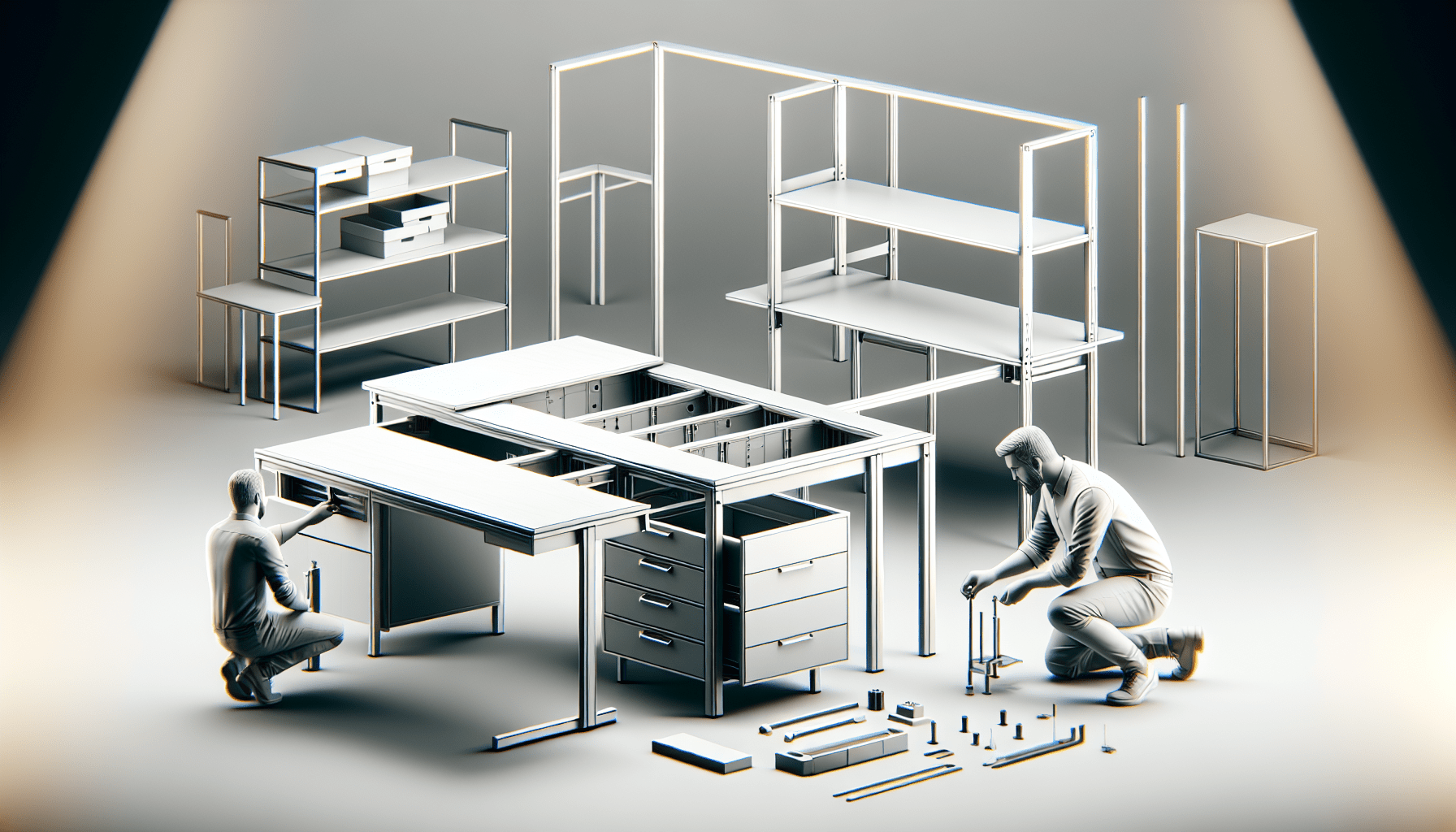 Office furniture assembly