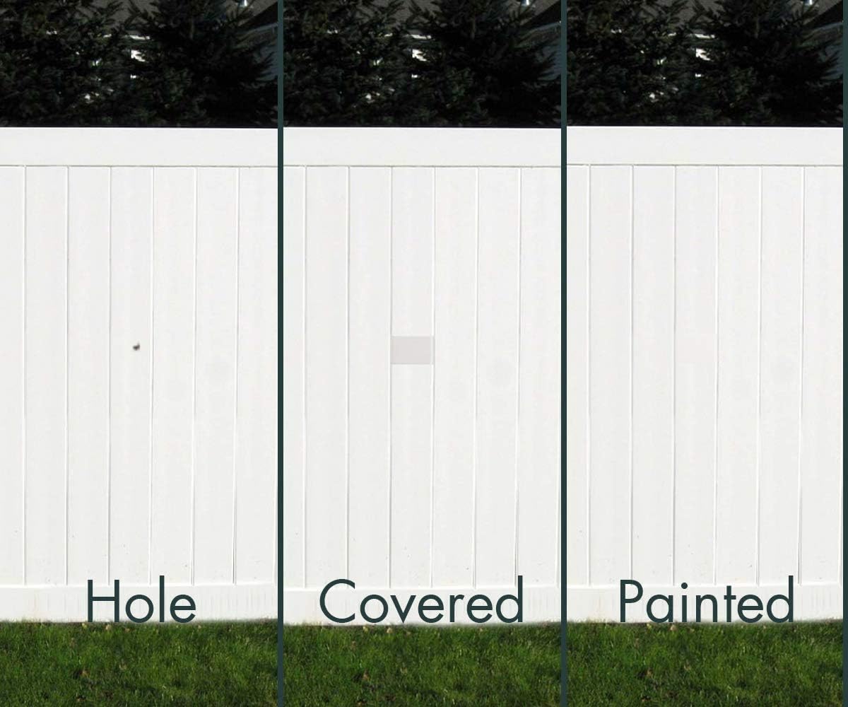 Vinyl Siding Repair Kit, Cover Any Cracks, Holes, or Blemishes on Vinyl Siding (12 Patches)